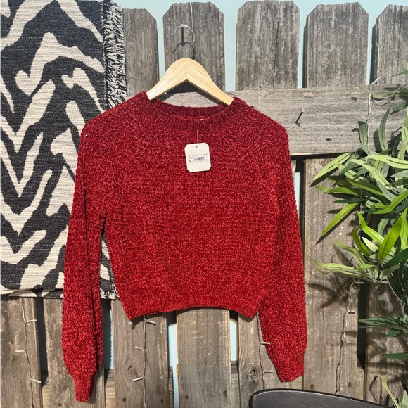 Altar'd State Sweaters - NWT- Altar'd State Red Crew Neck Sweater
